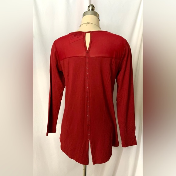 Brand New Burgundy/Red Top/Blouse by Red Coral - Picture 2 of 10